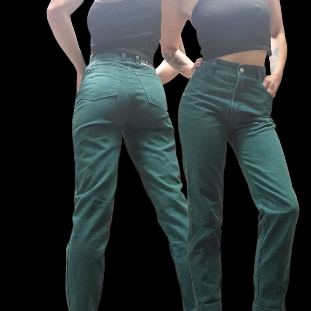 BONGO Vintage High Waisted Jeans in Emerald